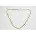 Necklace Strand String Womens Beaded Diamond Cut Peridot Gem Stone Beads B88